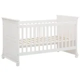 OTTO home Babybett OTTO HOME "Aimo. Landhausstil, mit Kassetten, stabile und hochwertige Qualität", weiß, B:82cm H:92cm T:152cm, FSC-zertifizierter Holzwerkstoff, Massivholz, Babybetten, Babybett, aus Massivholz (Kiefer); FSC-Holz zertifiziert