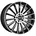 17 10 0 x 22 5 x 112 ET50 Schwarz Poliert