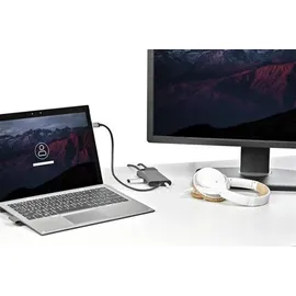 Startech 8-in-1 USB-C Reisedock, 4K HDMI oder VGA, 100W PD, SD, GbE, Audio
