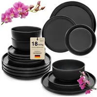 sänger geschirr Madeira Tafelservice 18-tlg. schwarz