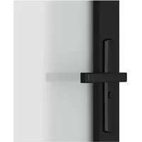 vidaXL Zimmertür rechts 102,5 x 201,5 cm Schwarz Mattglas