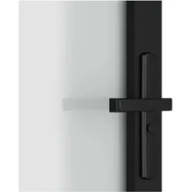 vidaXL Zimmertür rechts 102,5 x 201,5 cm Schwarz Mattglas
