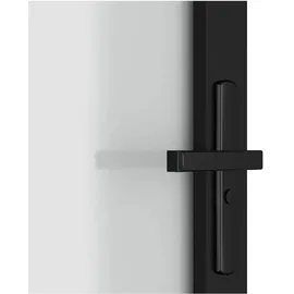 vidaXL Zimmertür rechts 102,5 x 201,5 cm Schwarz Mattglas