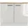 Flex-Well Exclusiv Spülenschrank DSPU Lund 100 cm Lichtgrau glänzend-Rauchgrau