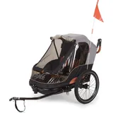 Bobike 2-in-1-Kinderanhänger grau