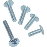 Hettich MB-Befestigungsschraube 71549, M4x22mm Kreuz- und Doppelschlitz Stahl, verzinkt