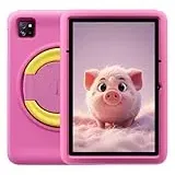 Blackview Tab A6 Kids, 12GB+128GB (1 TB Extern), Android 14 Tablet für Kinder, Elternkontrolle, 10,1'' HD+ IPS Display, 5100 mAh Akku, 5MP+8MP Kamera, WiFi 6 Bluetooth, Dual Box Lautsprecher Rosa