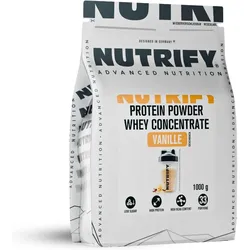 NUTRIFY Whey Proteinpulver Konzentrat Vanilla 1kg BT