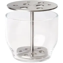 Fritz Hansen - Ikebana Vase Small, Edelstahl / Glas