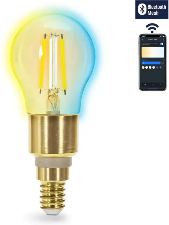Aigostar Bluetooth Mesh Smart-Filamentlampe G45 4,5 W CCT