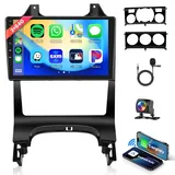 2G+64G Android Autoradio 2 Din für Peugeot 3008 2009-2016 mit Wireless Apple Carplay Android Auto Navi GPS WiFi 9 Zoll Autoradio mit Mirror Link Bluetooth FM/RDS DAB/OBD/DVR/HiFi/SWC Rückfahrkamera