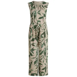 Betty & Co Damen Jumpsuit ohne Arm 38, Nature/Green - 38W