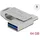 DeLock 54075 USB-Stick Glas 64GB Silber 54075 USB, USB-A, USB-C®
