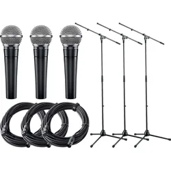 Shure SM 58-LCE Mikrofon 3er Set