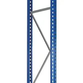 Schulte Lagertechnik Palettenregal Stahl 5000 mm blau unmontiert