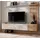 inn.furn Madina TV-Lowboard 180 cm Khaki/Mehrfarbig Holzwerkstoff