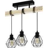 EGLO Townshend 3-flg. 55 cm rund schwarz-braun