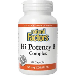 Natural Factors NATURAL FACTORS HI POTENCY B COMPLEX 50MG (60 CAPSULES) (90 Kapseln)