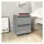vidaXL Nachtschrank 2 Stk. 30 x 30 x 40 cm Grau Sonoma