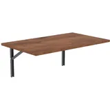 AKKE Klapptisch Wandklapptisch Esstisch - Klappbar Faltbar Platzsparend - Rechteckig - 100cm x 40cm - Antik-Eiche
