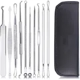 ypymod 10 Stücke Mitesserentferner, Pickel Ausdrücken Werkzeug Set Blackhead Remover...