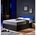 LED Bett NUBE mit Schubladen und Matratze - Farbe: dunkelgrau, Größe: 180 x 200 cm, Ausführung: mit Matratze