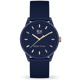 Silikon 36 mm navy gold mesh