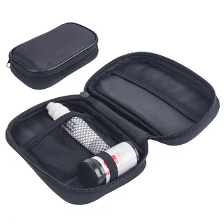 ZWWOGE Diabetiker Tasche, Insulin Pen Tasche für Blutzuckermessgerät und Teststreifen, Diabetes Reisetasche Schwarz, Diabetes Supplies Case