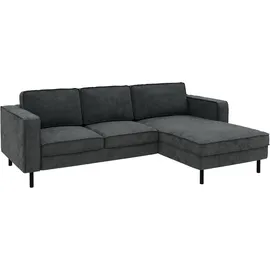TRENDMANUFAKTUR Ecksofa TRENDMANUFAKTUR "Watkins Couch wahlweise mit Schlaffunktion und Bettkasten,auch in Cord", grau (dunkelgrau), B:232cm H:81cm T:161cm, 92% Polyester, 8% Polyamide, Sofas, Ecksofa, Recamiere beidseitig montierbar, OTTOs Choice, Breite 232 cm