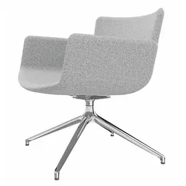 FM Helmets fm Sessel LODUS hellgrau chrom Stoff, 1 St.