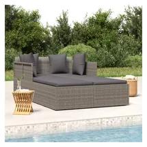 vidaXL Sonnenliege 182 x 118 x 63 cm Grau
