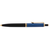 Ausziehbarer Pelikan-K400-Premium-Kugelschreiber, schwarz/blau