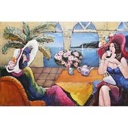 3D-Metallbild - Motiv: Teatime - 105 x 160cm