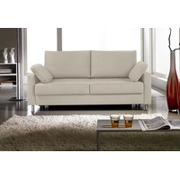 Schlafsofa BALI "Halifax" Sofas Gr. B/H/T: 166cm x 90cm x 95cm, Flachgewebe, Bultex Komfortpolsterung im Sitzteil, beige (sand)