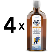 (1000 ml, 53,31 EUR/1L) 4 x (Osavi Daily Omega Kids, 800mg Omega 3 (Natural Lem