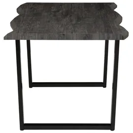 Hela Esstisch »GISELLE Baumkantentisch, Küchentisch, TOPSELLER!«,... Kufengestell Metall, Industrial Design, 140 - 200 cm Breite, 2 Farben grau