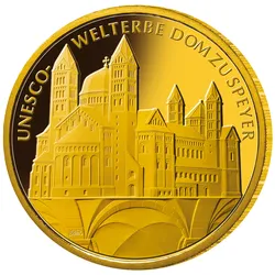 100-Euro-Goldmünze 2019 'UNESCO Welterbe": Dom zu Speyer - Prägezeichen unserer Wahl