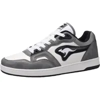KangaROOS Unisex K-Slam Point Sneaker, Ultimate Grey/Jet Black, 39