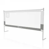 Juskys Baby Bettgitter Jaron - höhenverstellbar, kombinierbar & Bett Rausfallschutz - Grau