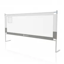 Juskys Baby Bettgitter Jaron - höhenverstellbar, kombinierbar & Bett Rausfallschutz - Grau