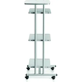 Rocada PC-Tisch mit Rollen grau 68,0 x 53,0 x 126,0 cm