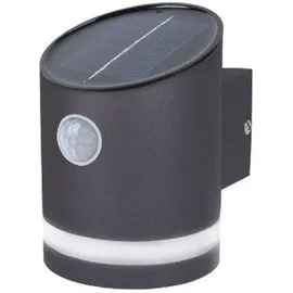 ChiliTec Solarleuchte Edelstahl IP44 mit Bewegungsmelder anthrazit