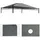 Mendler Ersatzbezug für Dach Pergola Pavillon Cadiz 4 x 3 m Grau