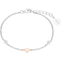 s.Oliver Armband mit Zirkonia aus 925 Sterling Silber Größe 14+2 cm