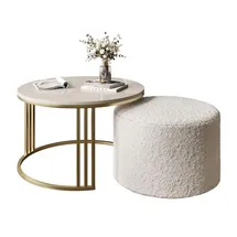 lookway LORI Beige Metall 70 x 49 x 70 cm