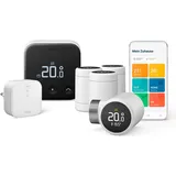 tado° TADO Heizkörperthermostat "4x Heizkörper-Thermostat X + Bridge X + Sensor X", weiß (grundfarbe), 4 St., Heizkörperthermostate