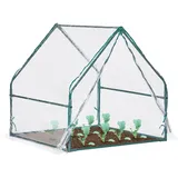 Relaxdays Folienfrühbeet, PVC, mit Tür,