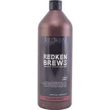 Redken Brews 3-in-1 Shampoo, Conditioner & Body Wash 1000 ml