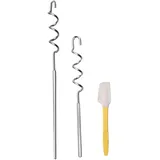 Stainless Steel Mixer, Kitchen Mixing Gadget, Multifunctional Stirring Tool, Nut Butter Stirrer, Fast Mixing Utensil, Handheld Butter Stirrer, Nut Butter Mixer, Easy Stir Utensil