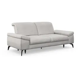 sit&more 2,5-Sitzer SIT & MORE "Cabana", silber, B:211cm H:84cm T:123cm, 95% Polyester, 5% Polyamid, Sofas, Breite 211 cm, mit oder ohne Sitztiefen-, und Kopfteilfunktion
